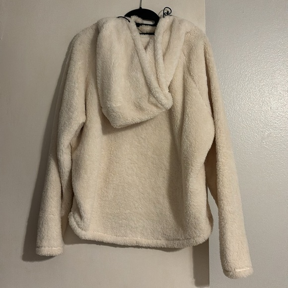 Victoria secret PINK white Sherpa hoodie - Picture 2 of 2